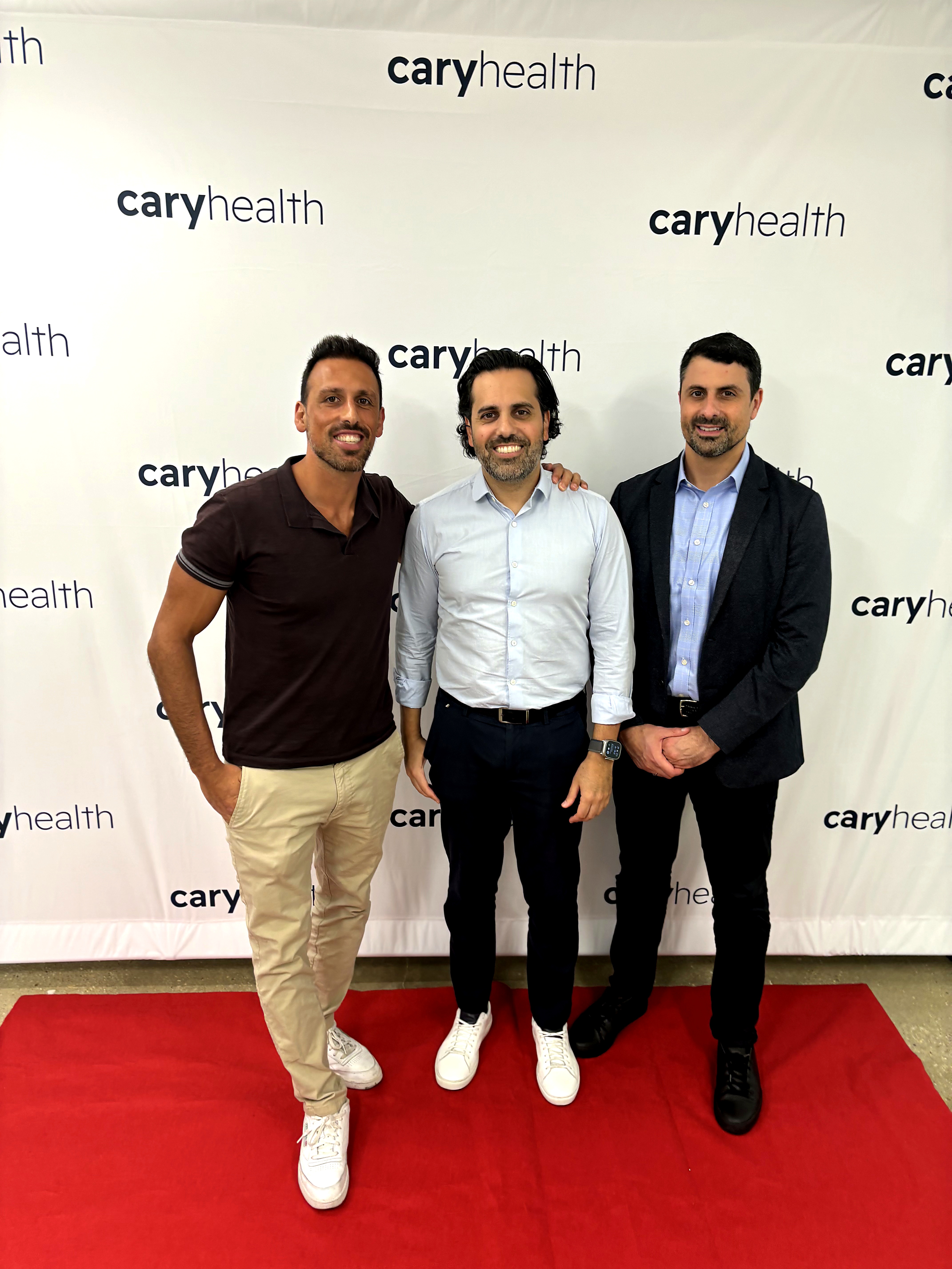 Com-Sec team working alongside CaryHealth in their early days
